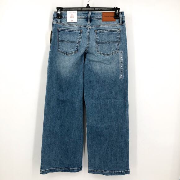 LUCKY BRAND Womens Sweet Wide Leg Jeans US 6 Size 28 Blue Free Cruising Wash NWT - Picture 6 of 13
